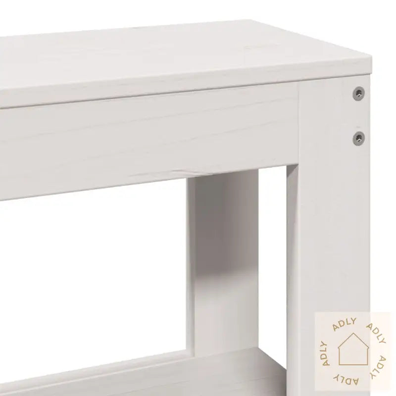 Hodegavl Med Hyller Hvit 120 Cm Heltre Furu