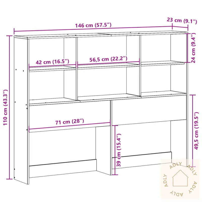 Hodegavl Med Oppbevaring Hvit 140 Cm Heltre Furu