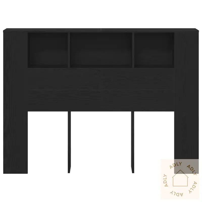 Svart Eik Hodegjerde Kabinett - 140X19X104,5 Cm - Laget Av Ingeniørtre