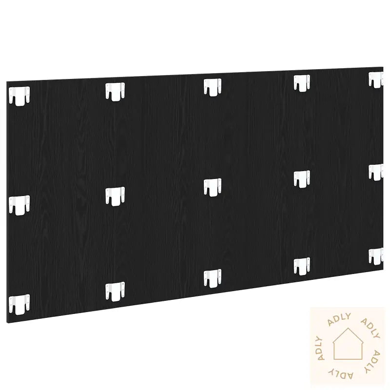 Hodegjerde I Svart Eik 160X1,5X80 Cm Ingeniørtre