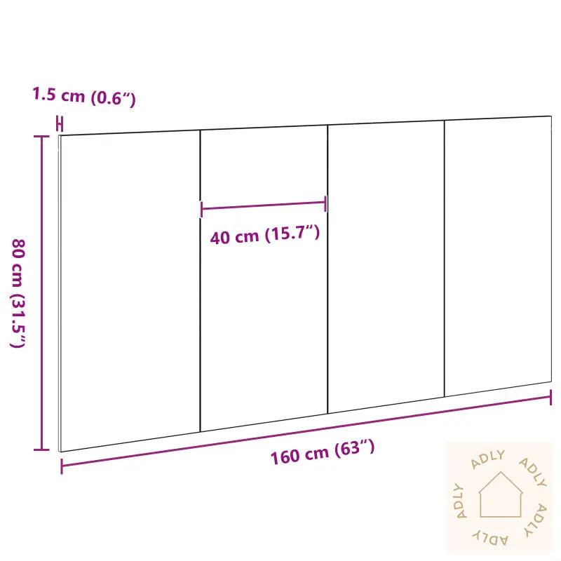 Hodegjerde I Svart Eik 160X1,5X80 Cm Ingeniørtre
