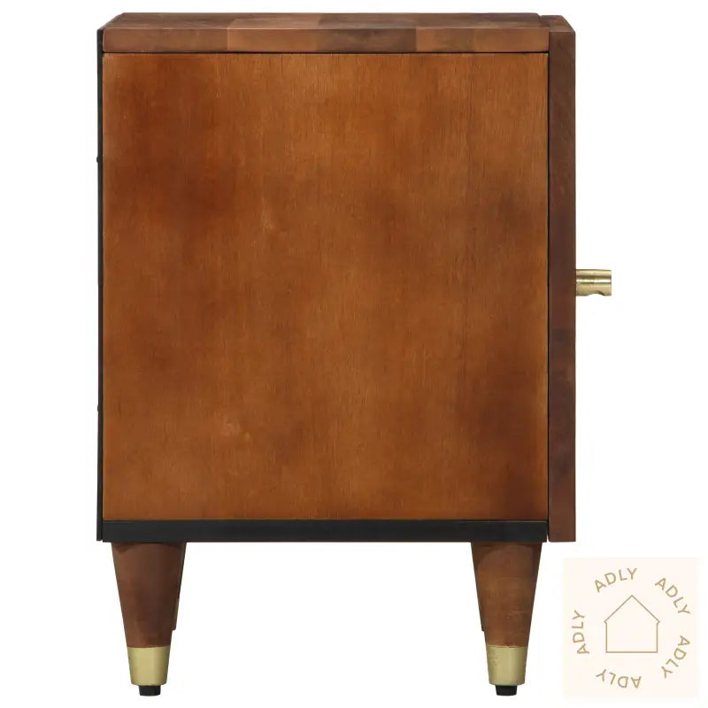 Nattbord 40X33X46 Cm Massivt Mango Tre