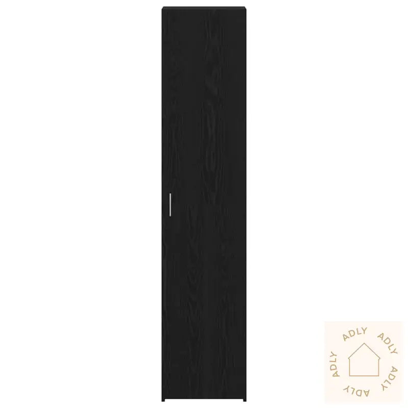 Høybord Svart Eik 40X42.5X185 Cm Konstruert Tre