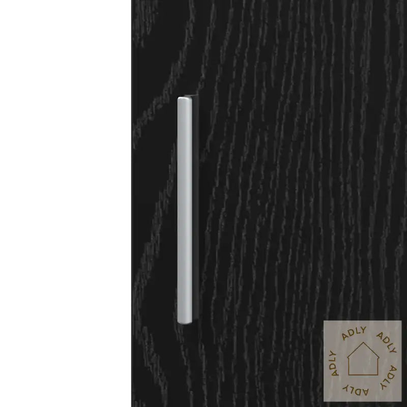 Høybord Svart Eik 40X42.5X185 Cm Konstruert Tre