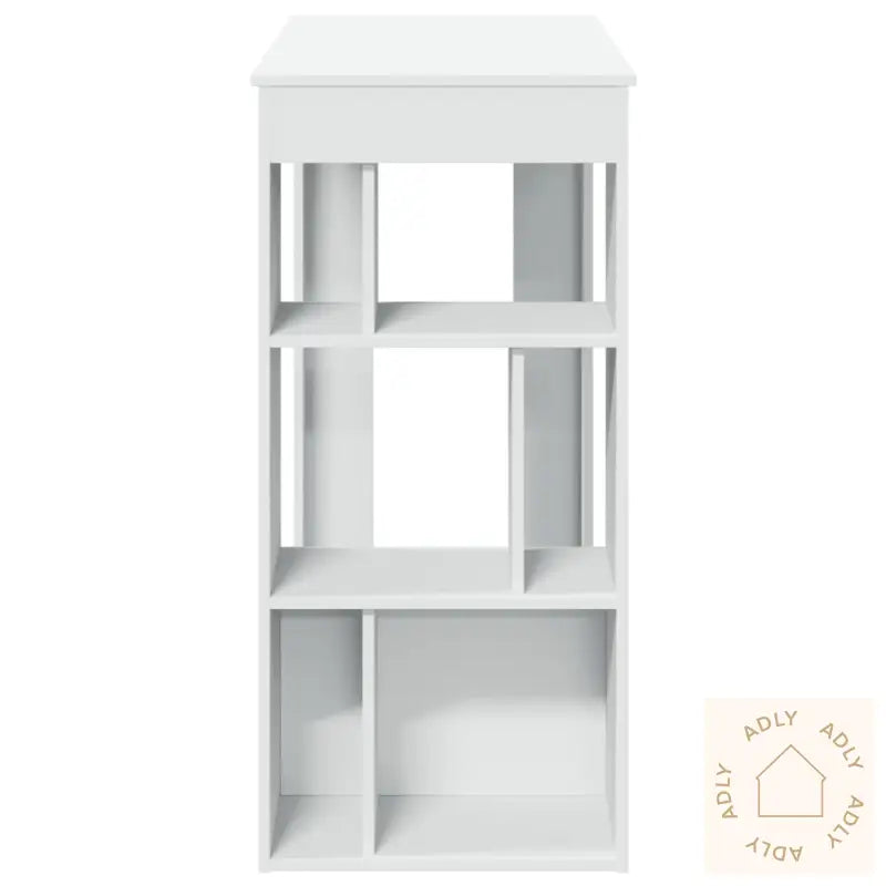 Barbord Med Stativer Hvit 102X50X103,5 Cm Konstruert Tre