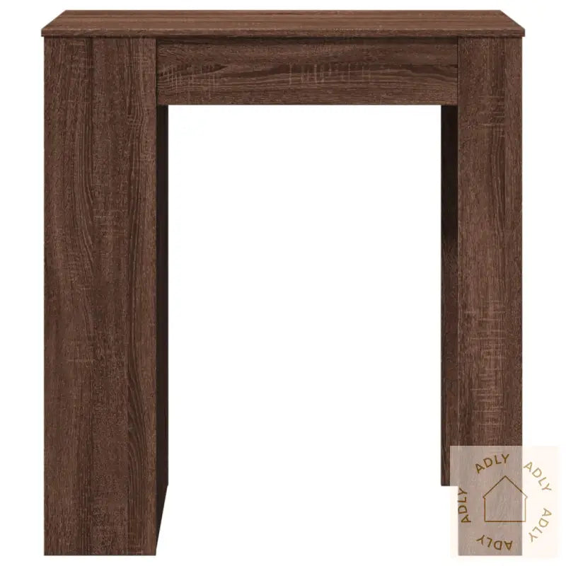 Barbord Med Stativer Brun Eik 95X47X103,5 Cm Konstruert Tre