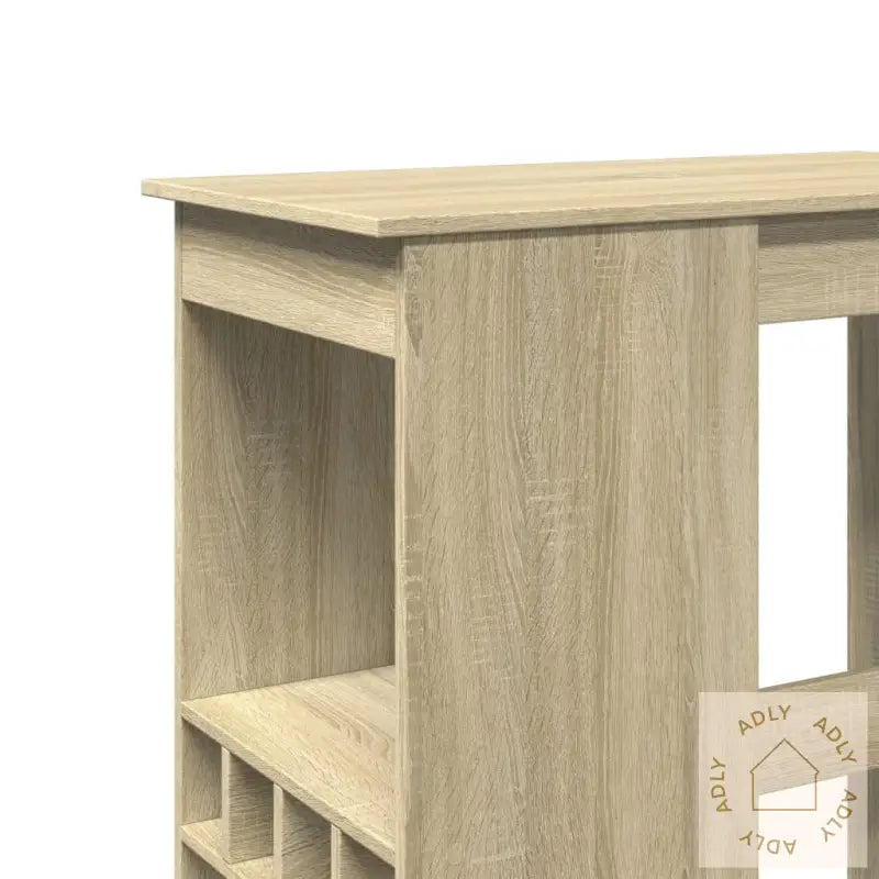 Barbord Med Stativer Sonoma Eik 90X47,5X103,5 Cm Konstruert Tre