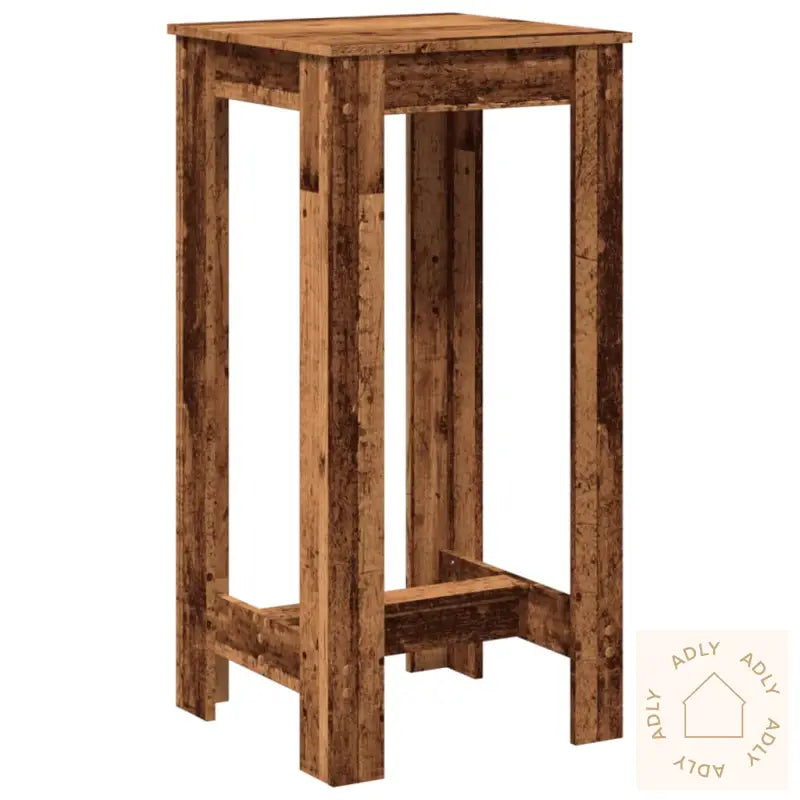 Barbord Gammelt Tre 51X50X103,5 Cm Konstruert Tre