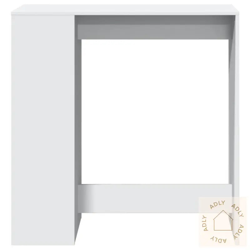 Barbord Med Stativer Hvit 101X40X103,5 Cm Konstruert Tre