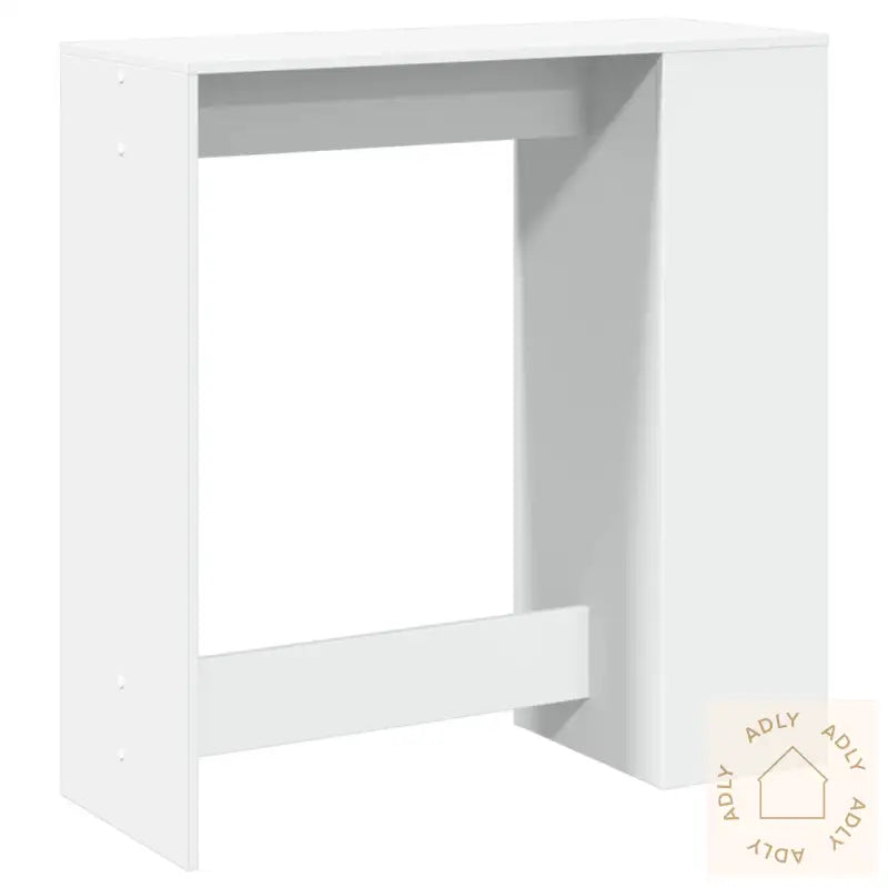 Barbord Med Stativer Hvit 101X40X103,5 Cm Konstruert Tre