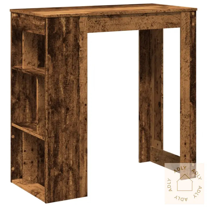 Barbord Med Stativer Gammelt Tre 102X50X103,5 Cm Konstruert Tre