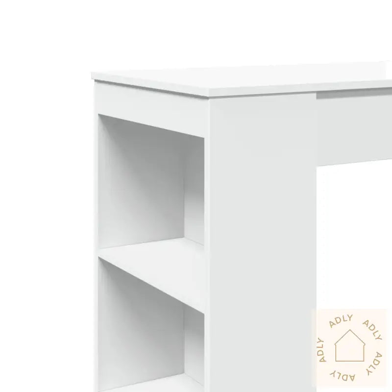 Barbord Med Stativer Hvit 95X47X103,5 Cm Konstruert Tre