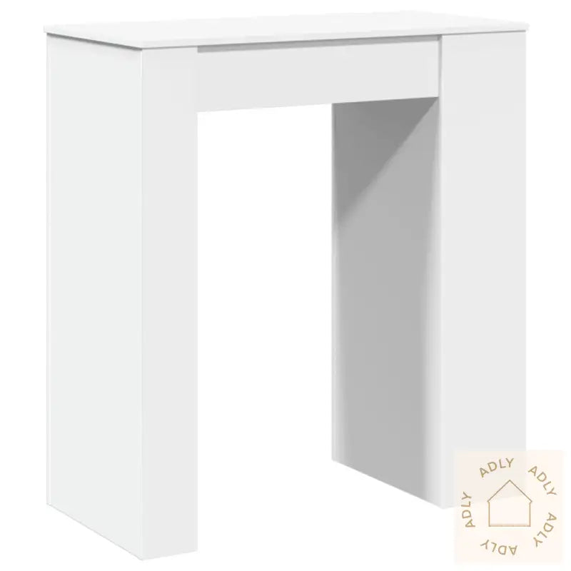 Barbord Med Stativer Hvit 95X47X103,5 Cm Konstruert Tre