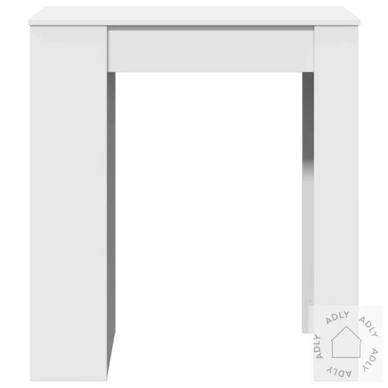 Barbord Med Stativer Hvit 95X47X103,5 Cm Konstruert Tre