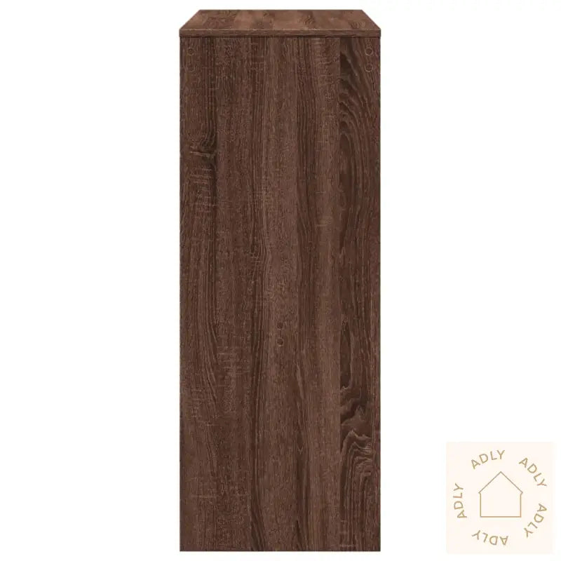 Barbord Med Stativer Brun Eik 90X40X103,5 Cm Konstruert Tre