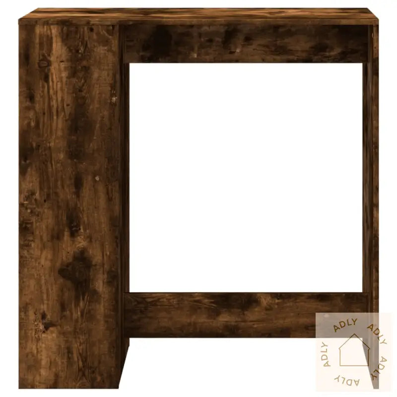 Barbord Med Stativer Røkt Eik 101X40X103,5 Cm Konstruert Tre