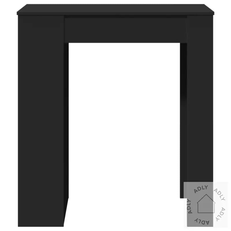 Barbord Med Stativer Svart 95X47X103,5 Cm Konstruert Tre
