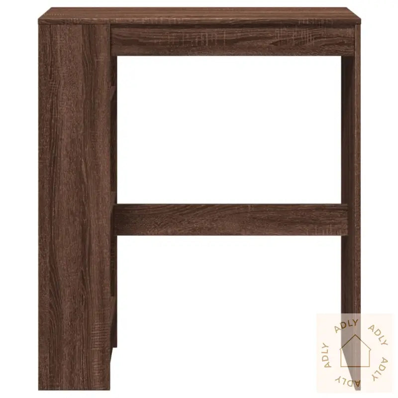 Barbord Med Stativer Brun Eik 90X40X103,5 Cm Konstruert Tre