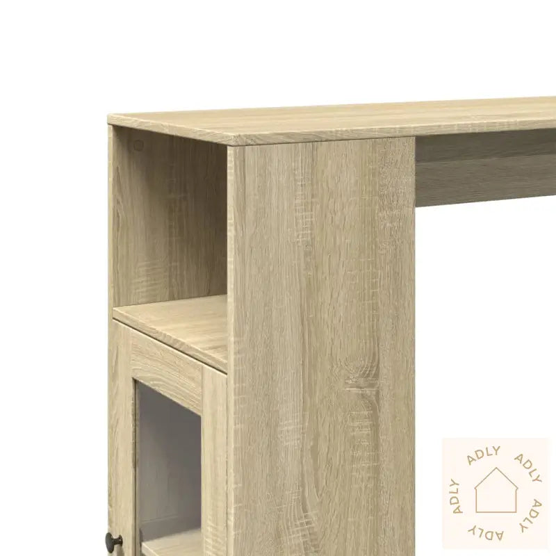 Barbord Med Stativer Sonoma Eik 101X40X103,5 Cm Konstruert Tre
