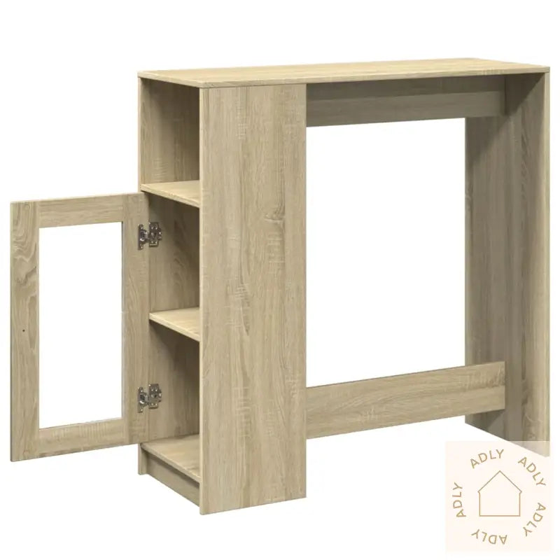 Barbord Med Stativer Sonoma Eik 101X40X103,5 Cm Konstruert Tre