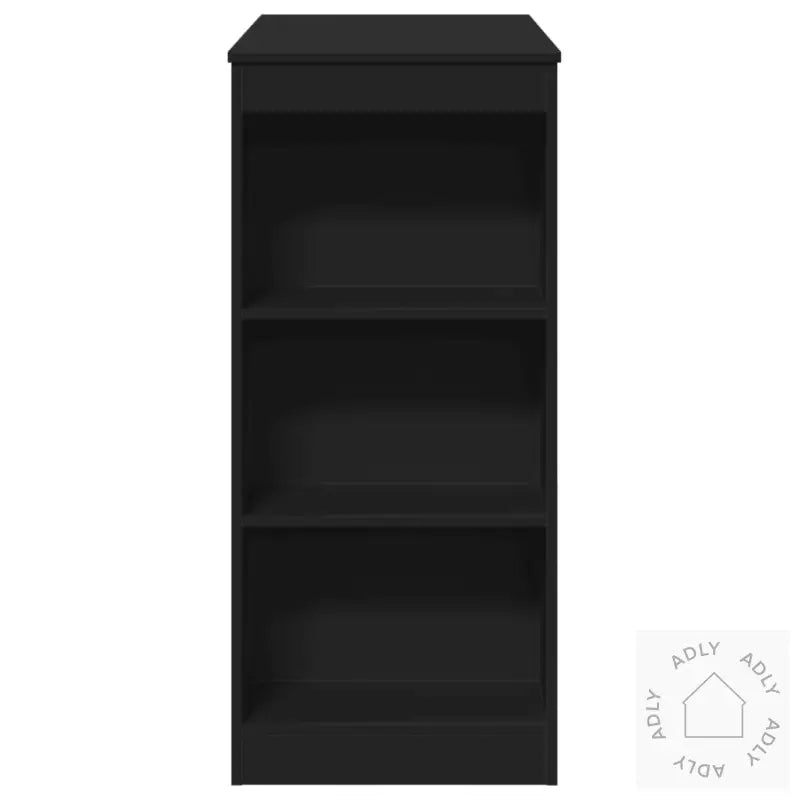 Barbord Med Stativer Svart 95X47X103,5 Cm Konstruert Tre