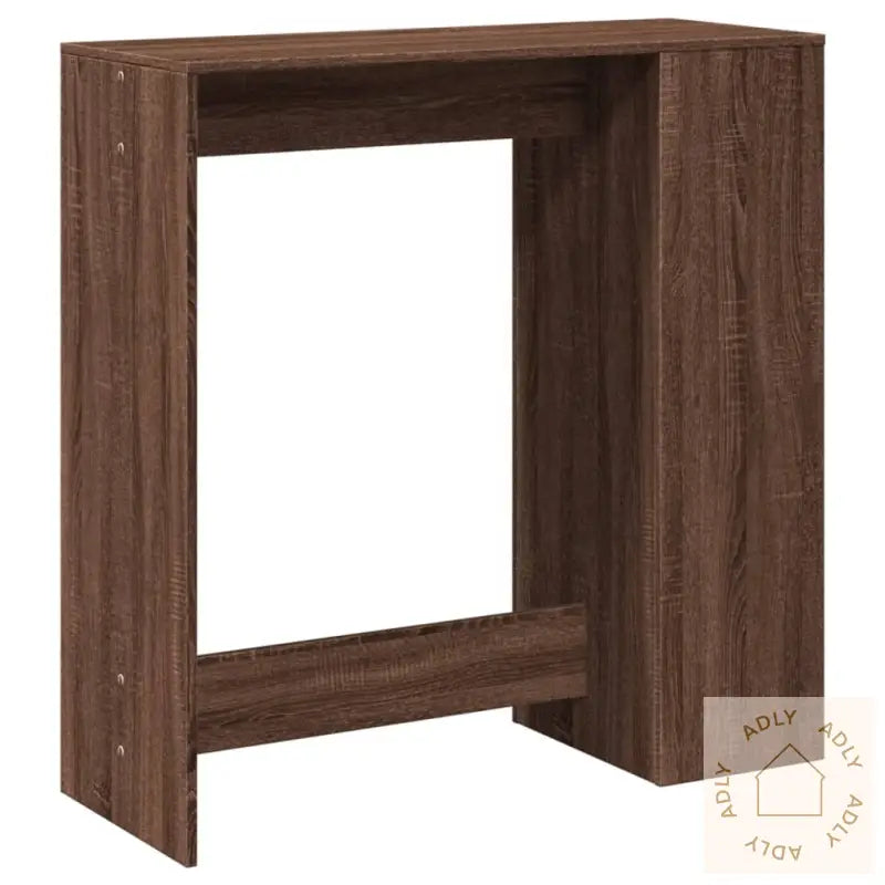 Barbord Med Stativer Brun Eik 101X40X103,5 Cm Konstruert Tre