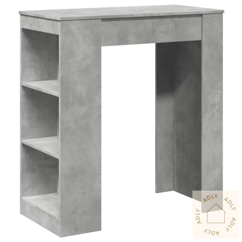 Barbord Med Stativer Betonggrå 95X47X103,5 Cm Konstruert Tre