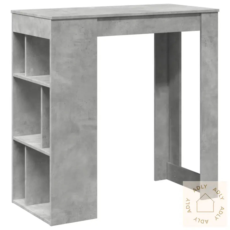 Barbord Med Stativer Betonggrå 102X50X103,5 Cm Konstruert Tre