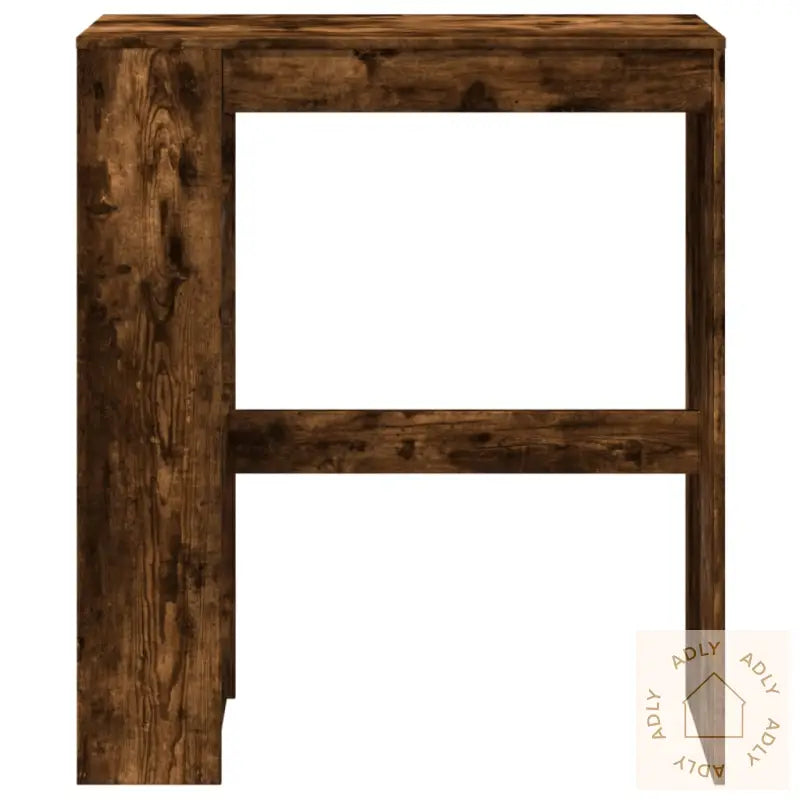 Barbord Med Stativer Røkt Eik 90X40X103,5 Cm Konstruert Tre