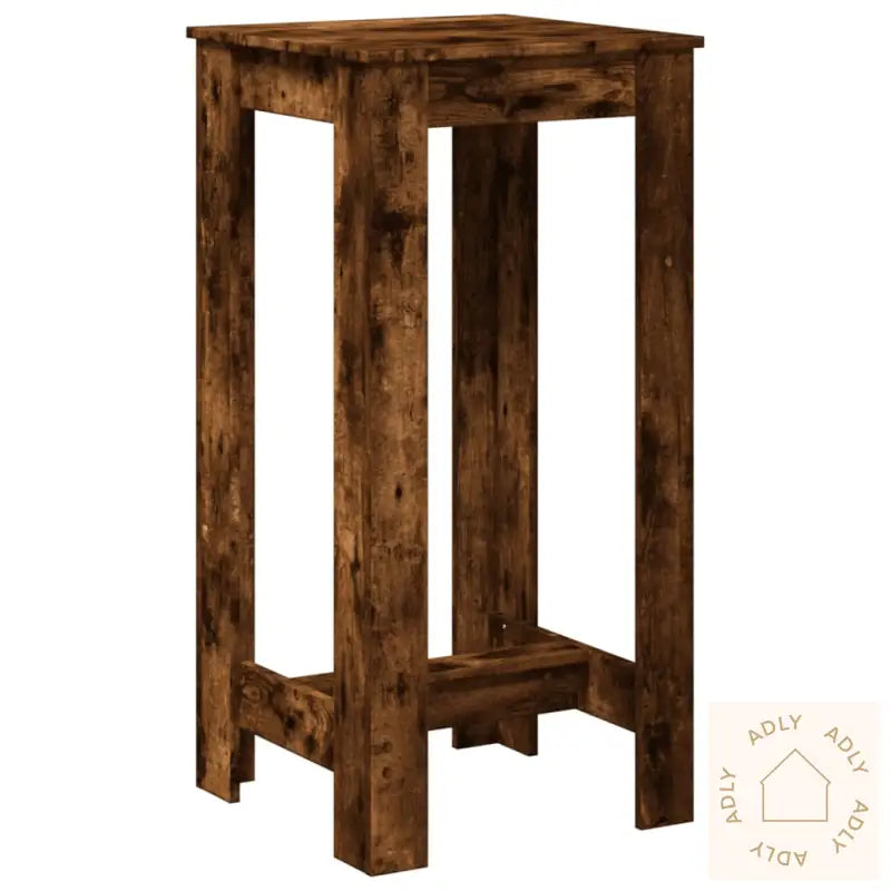 Barbord Røkt Eik 51X50X103,5 Cm Konstruert Tre