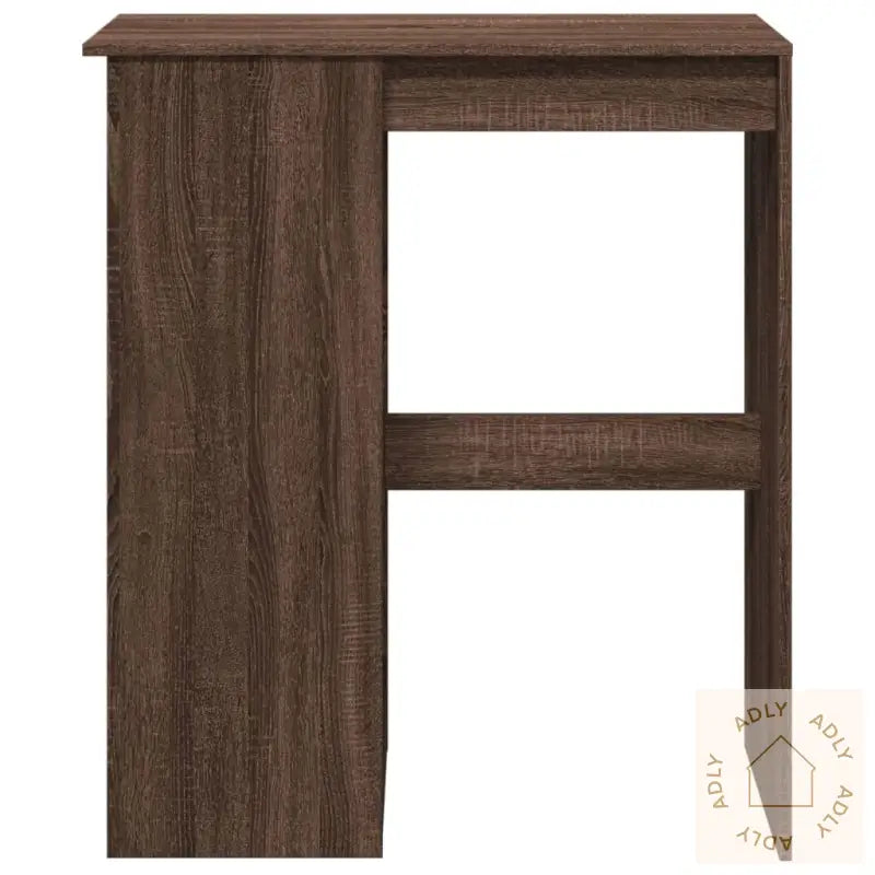 Barbord Med Stativer Brun Eik 90X47,5X103,5 Cm Konstruert Tre