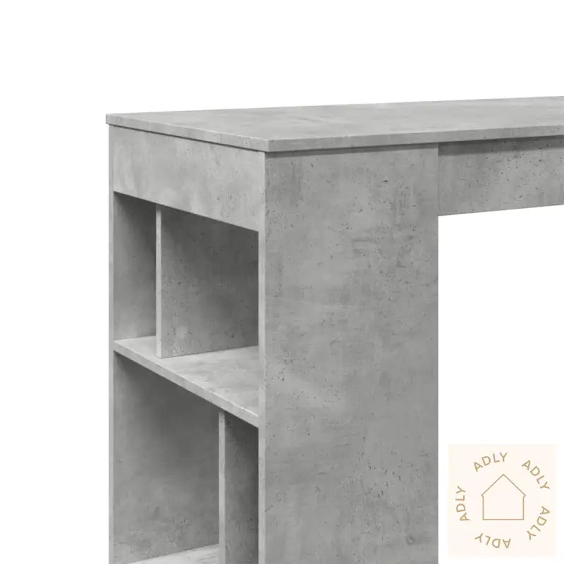 Barbord Med Stativer Betonggrå 102X50X103,5 Cm Konstruert Tre