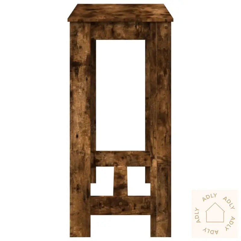 Barbord Røkt Eik 102X50X103,5 Cm Konstruert Tre