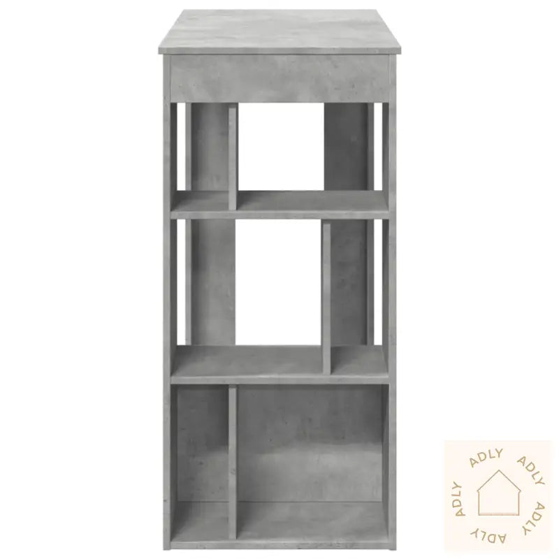 Barbord Med Stativer Betonggrå 102X50X103,5 Cm Konstruert Tre