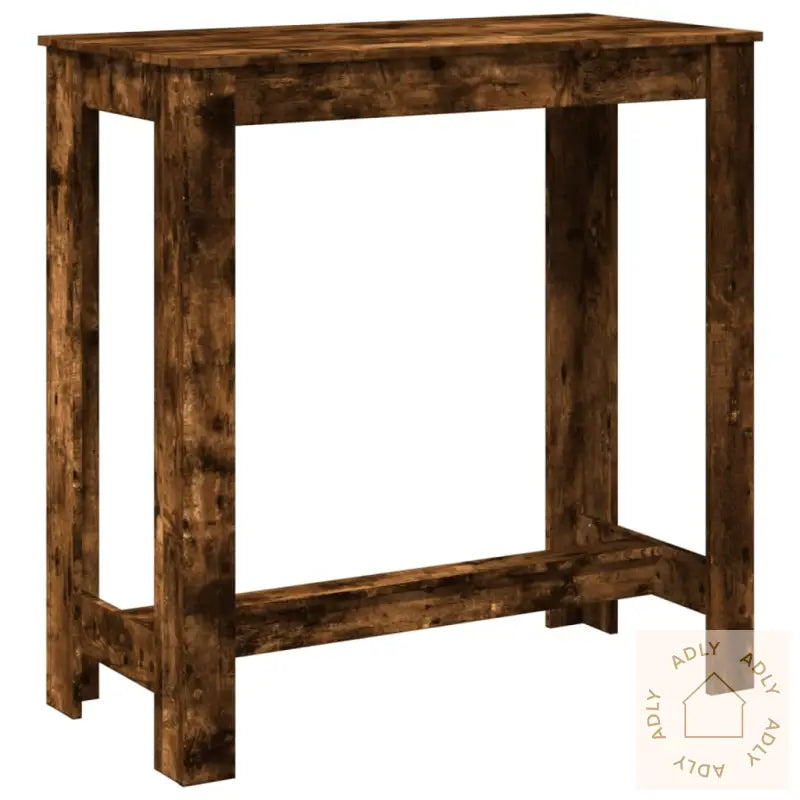 Barbord Røkt Eik 102X50X103,5 Cm Konstruert Tre