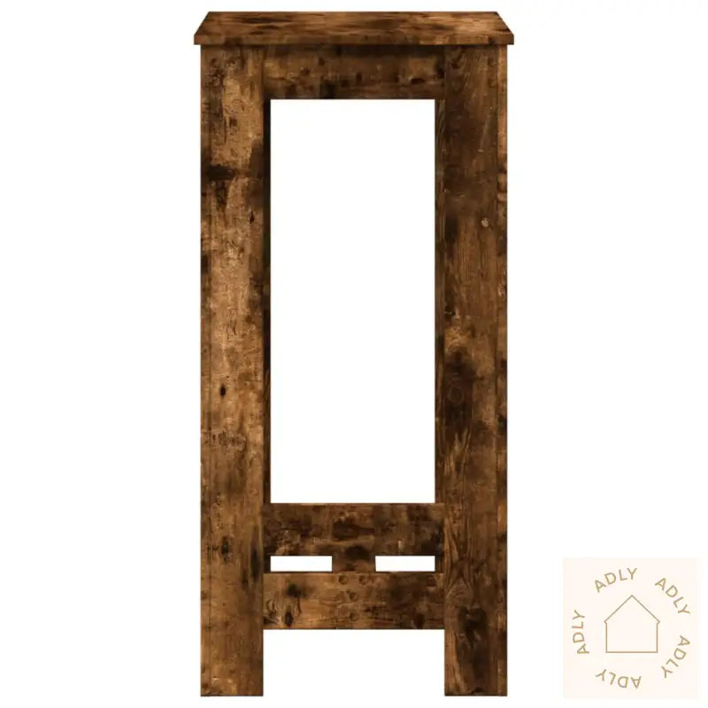 Barbord Røkt Eik 51X50X103,5 Cm Konstruert Tre