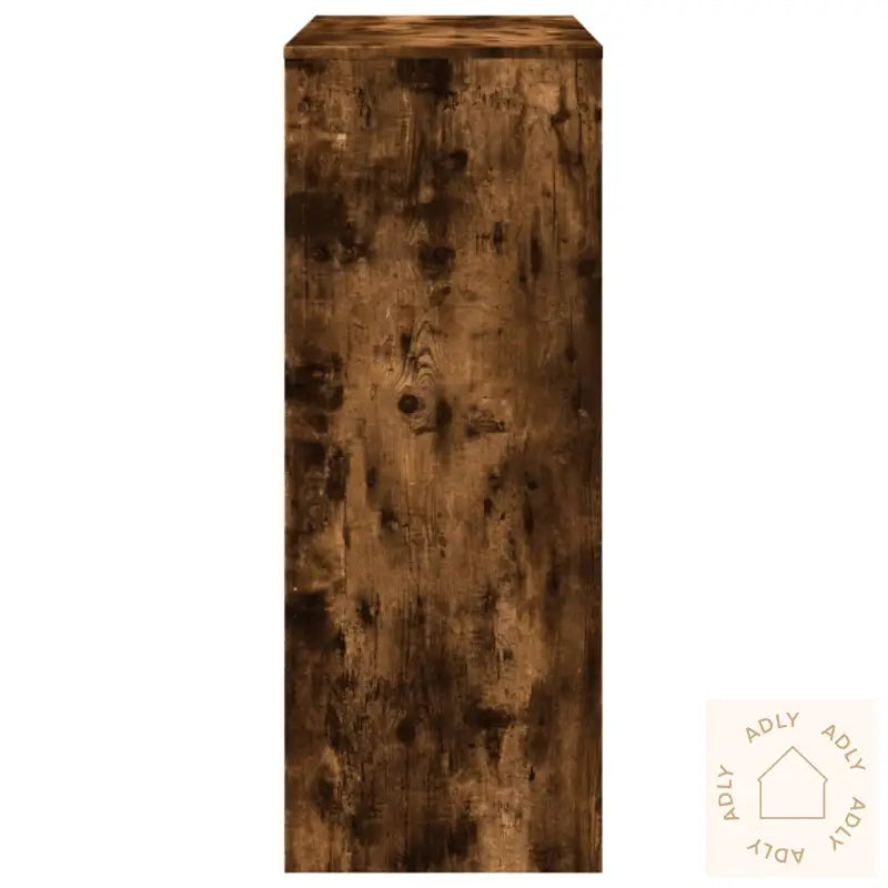 Barbord Med Stativer Røkt Eik 90X40X103,5 Cm Konstruert Tre