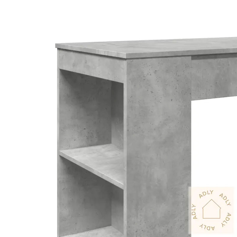Barbord Med Stativer Betonggrå 95X47X103,5 Cm Konstruert Tre