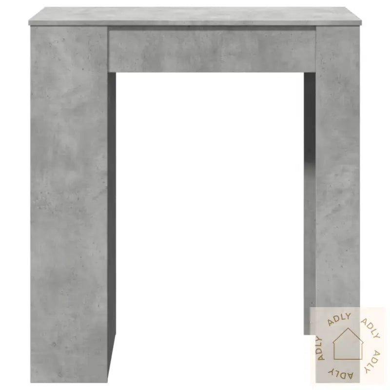 Barbord Med Stativer Betonggrå 95X47X103,5 Cm Konstruert Tre