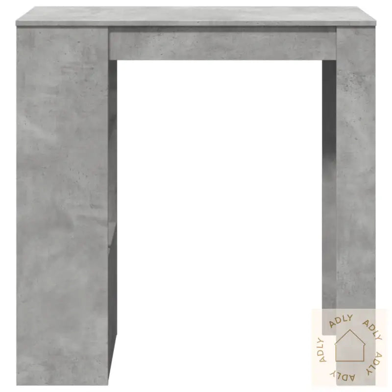 Barbord Med Stativer Betonggrå 102X50X103,5 Cm Konstruert Tre