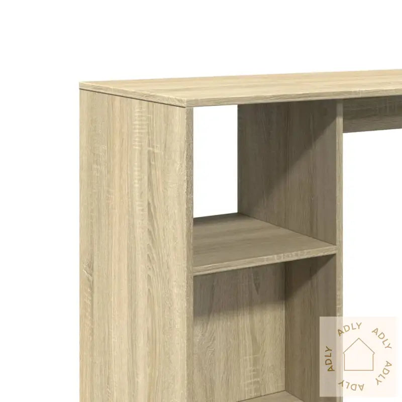 Barbord Med Hylle Sonoma Eik 124X46X103,5 Cm Konstruert Tre
