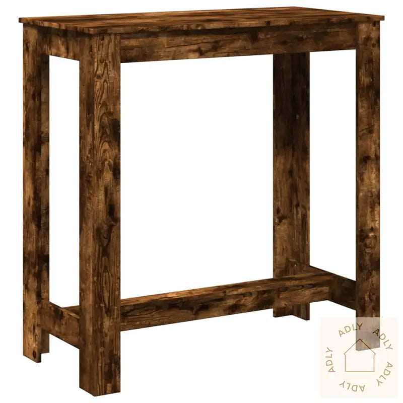 Barbord Røkt Eik 102X50X103,5 Cm Konstruert Tre