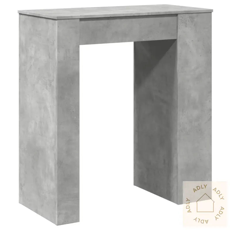 Barbord Med Stativer Betonggrå 95X47X103,5 Cm Konstruert Tre