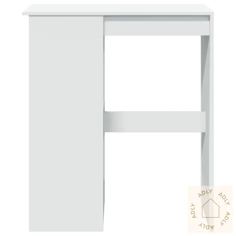 Barbord Med Stativer Hvit 90X47,5X103,5 Cm Konstruert Tre