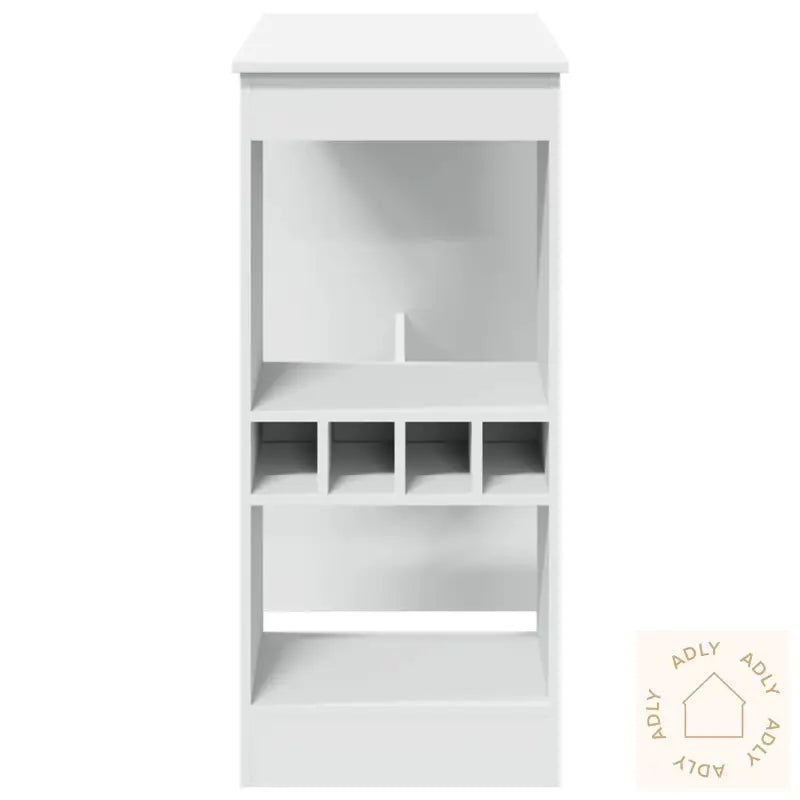 Barbord Med Stativer Hvit 90X47,5X103,5 Cm Konstruert Tre