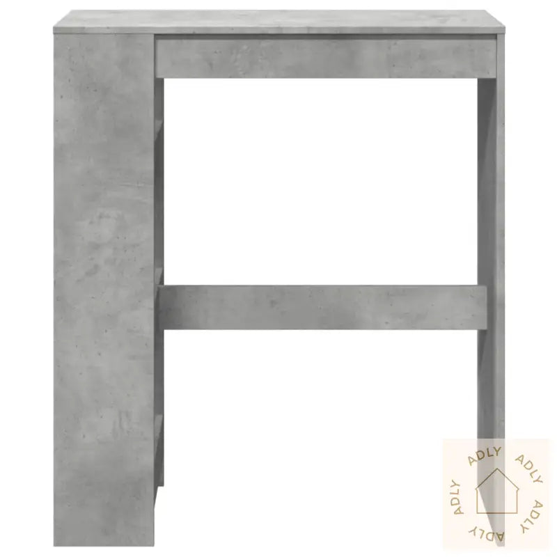 Barbord Med Stativer Betonggrå 90X40X103,5 Cm Konstruert Tre