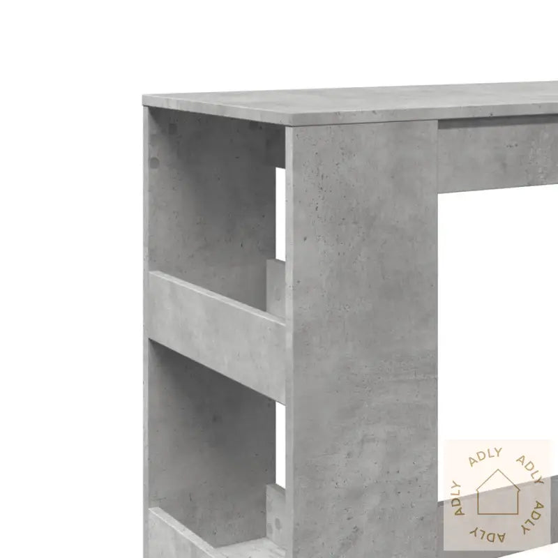 Barbord Med Stativer Betonggrå 90X40X103,5 Cm Konstruert Tre