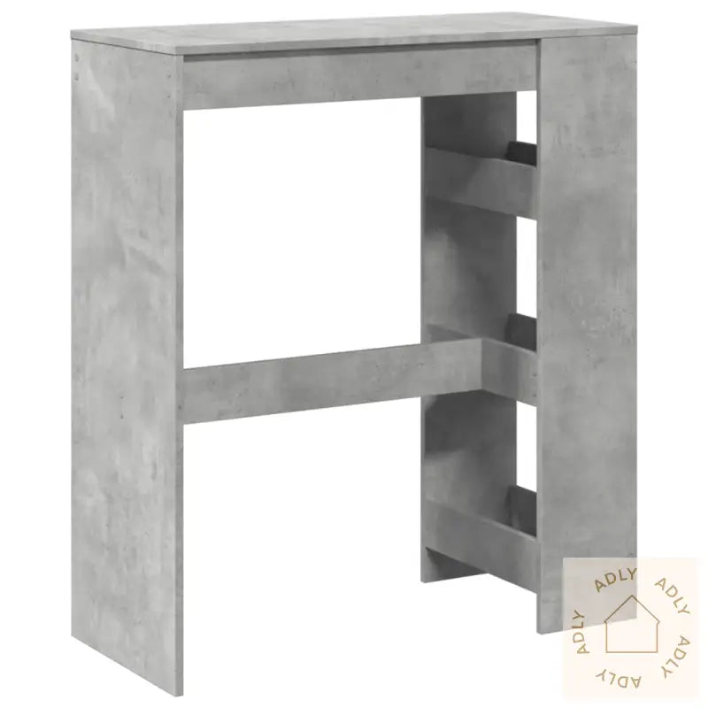 Barbord Med Stativer Betonggrå 90X40X103,5 Cm Konstruert Tre