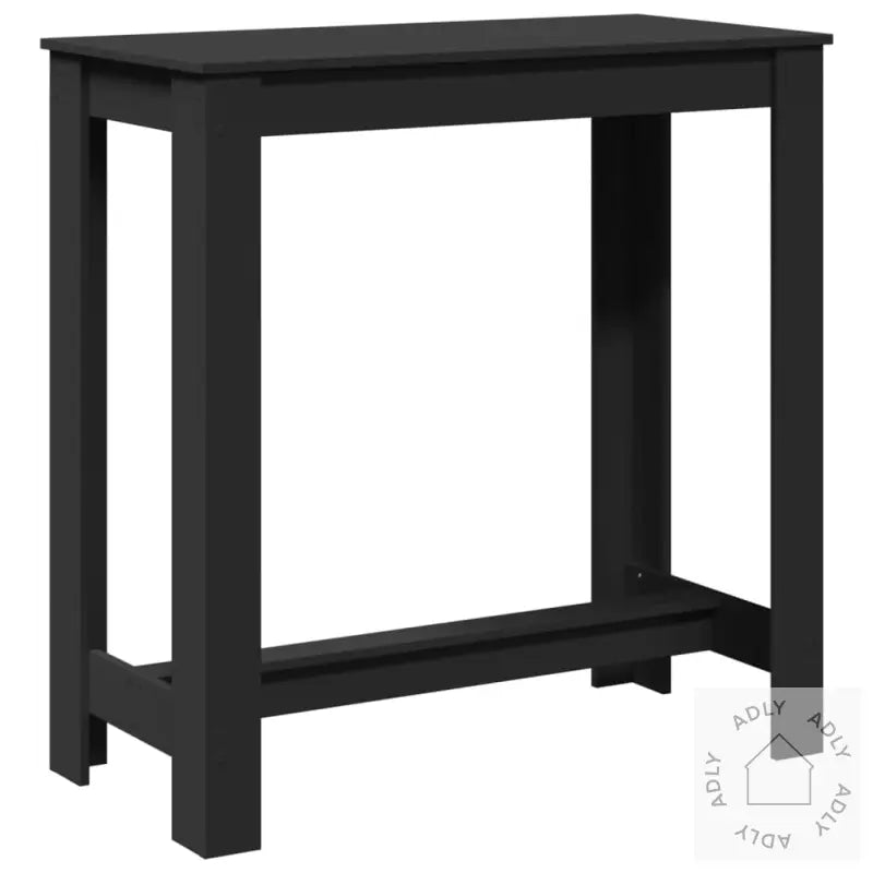 Barbord Svart 102X50X103,5 Cm Konstruert Tre