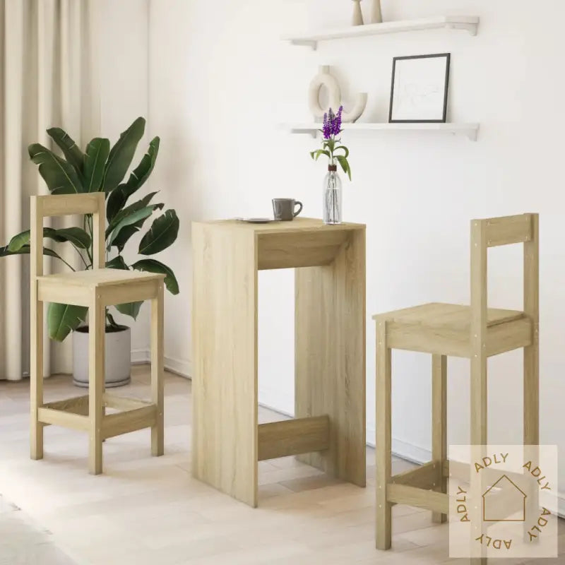 Barbord Sonoma Eik 51X50X103,5 Cm Konstruert Tre